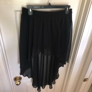 Forever 21 Black High Low Skirt